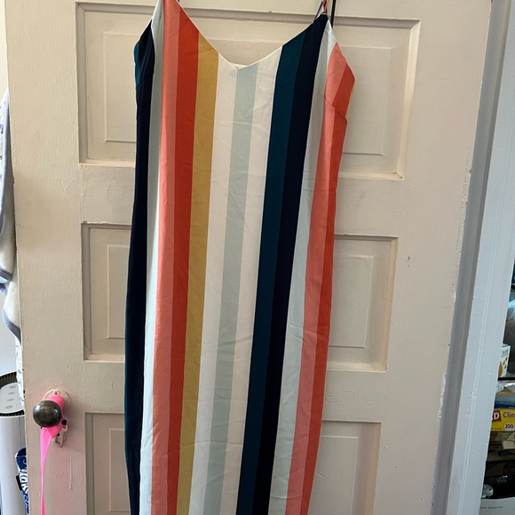 Volcom Flavor Up Slip Dress in Stripes Medium - Picture 9 of 11